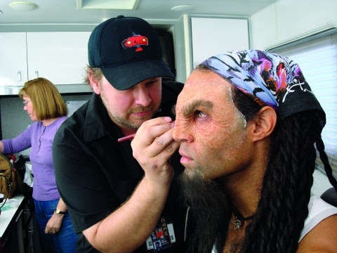 Harlow works on a Klingon