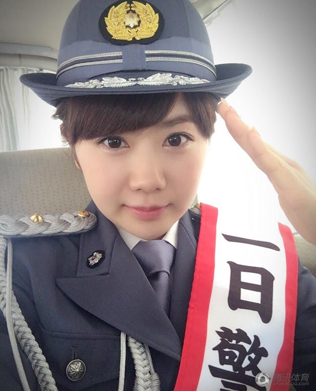 福原愛が可愛い警察官に 多くの いいね を集める 北京 東京フォーラム China Org Cn