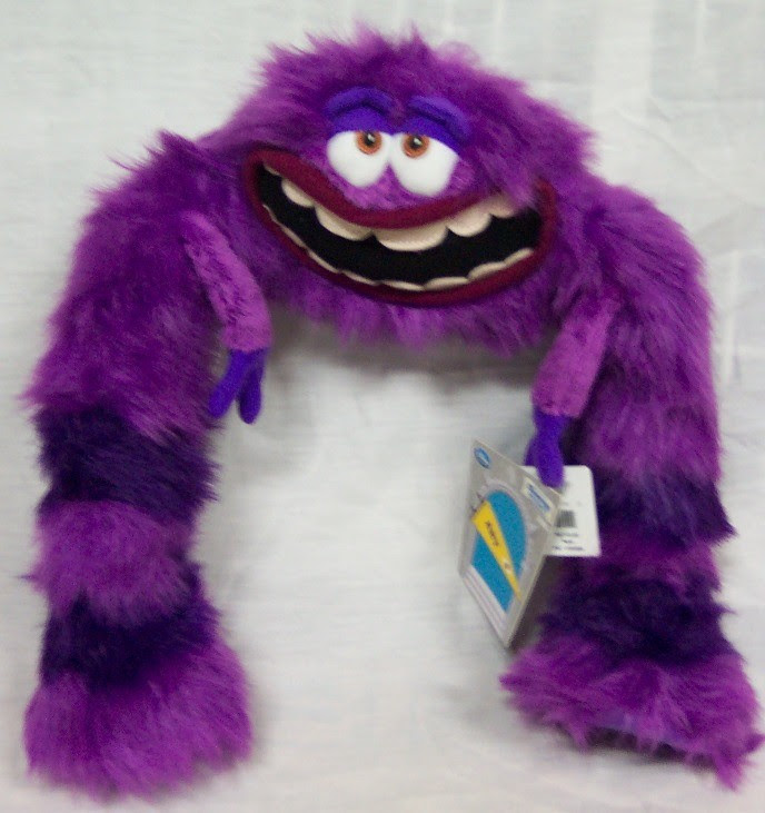 Disney Monsters University PURPLE BENDABLE ART 13" Plush ...