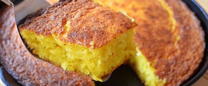 Bolo de milho de latinha cremoso e delicioso