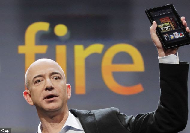 Following Amazon's foray into the tablet market with the Kindle Fire and Kindle Fire HD - being shown off here by CEO Jeff Bezo - the company is said to now be working on a smartphone with a 3D screen