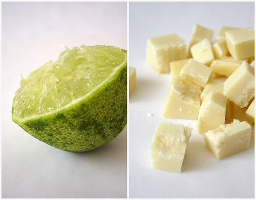 White chocolate lime cookies