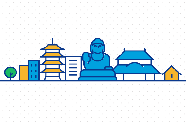 奈良の町イラスト 街 建物系イラスト専門サイト Town Illust