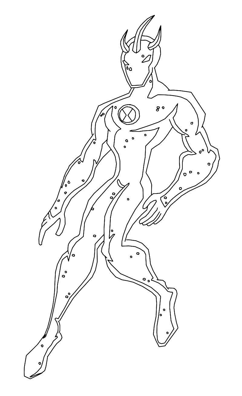 Download Ben 10 Alien Force Coloring Pages Swampfire - Coloring Home