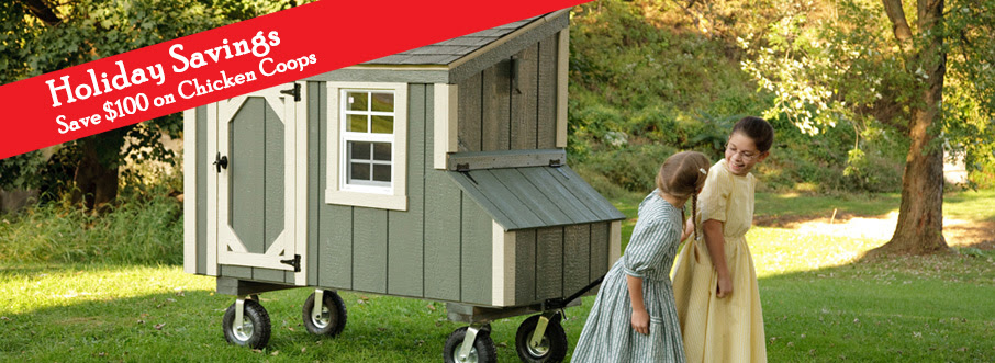 Lean-To Style Chicken Coops in Lancaster | Amish Made Lean-To Chicken ...
