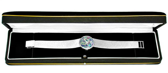 Originalfoto ORIG.CHOPARD DAMENUHR WEISSGOLD TRAUM-OPAL-BLATT TOPUHR