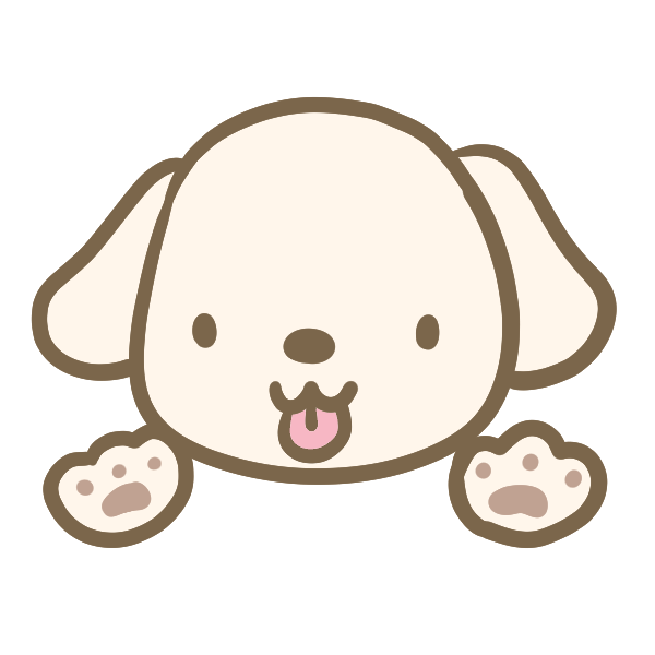 白い犬のイラスト かわいいフリー素材が無料のイラストレイン