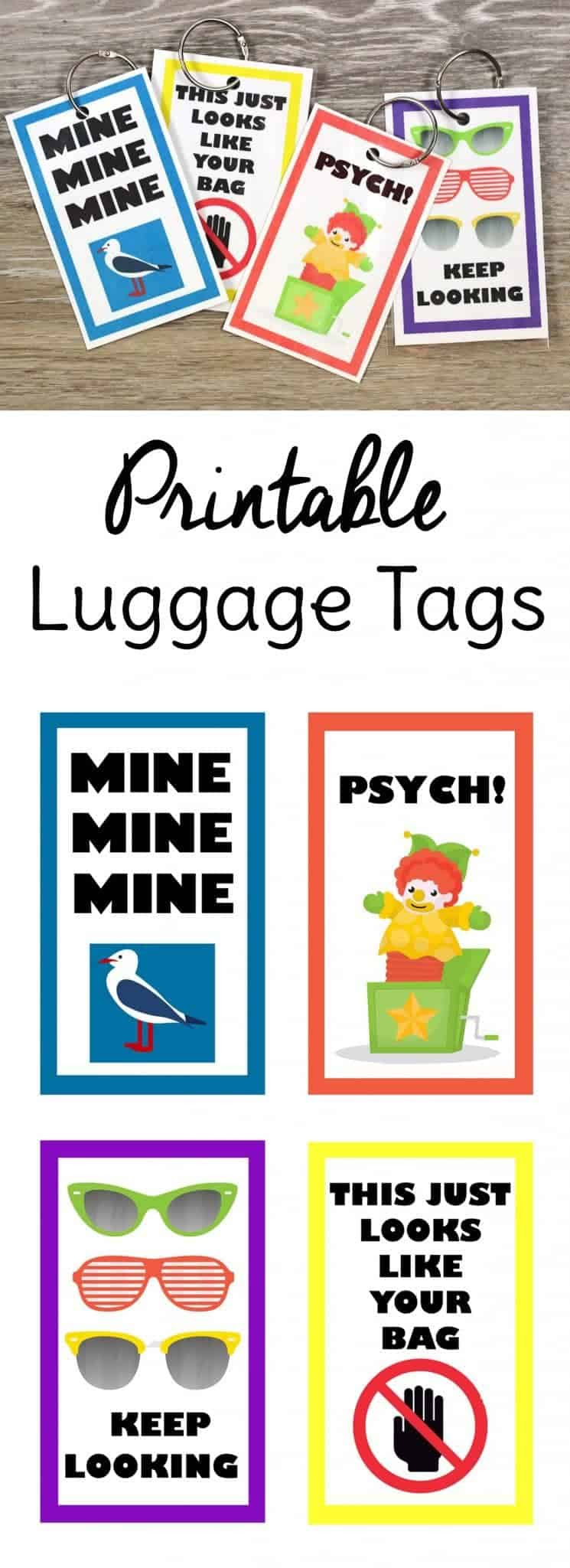 Funny Free Printable Luggage Tags - Sweet T Makes Three