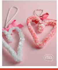 DIY Crystal Valentine Hearts