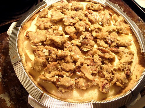 apple custard crumb pie