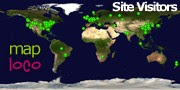 Locations of Site Visitors