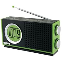 Realtone RT212Q AM/FM Portable Dual Alarm Clock Radio