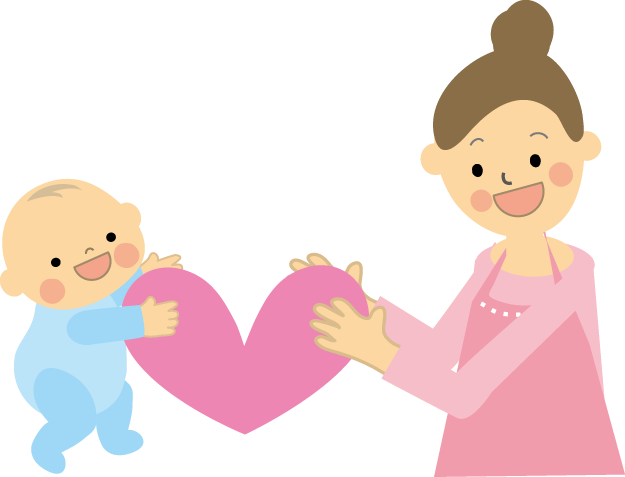 赤ちゃんとママ お母さん 無料イラスト フリー素材
