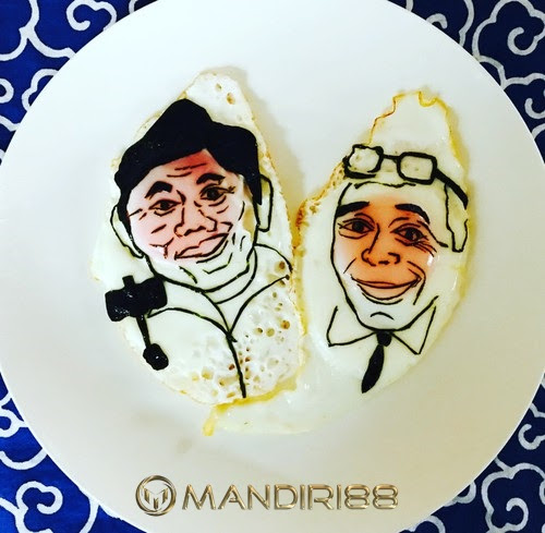  Ah, Cantiknya Telor Ceplok Diubah Jadi Karya Seni yang Menarik!
