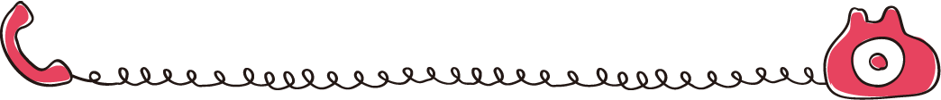 電話のイラスト罫線 罫線 飾り罫ライン素材 Free Line Design