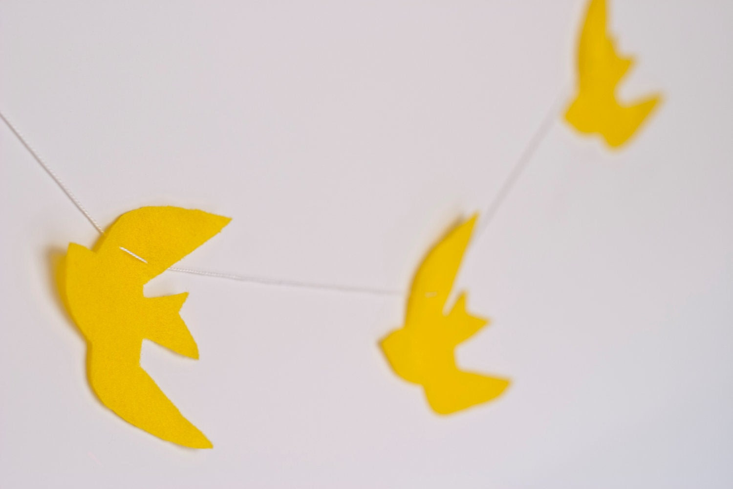 Felt Birds Garland (Yellow)