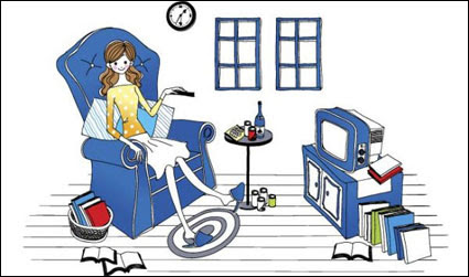 Dibujos simples de las mujeres-2