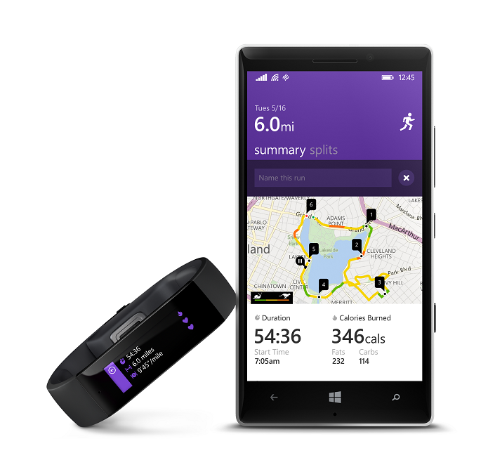 Microsoft lançou pulseira e app voltados para saúde (Foto: Divulgação)