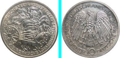 ドイツ連邦共和国１０マルク銀貨3種類17枚 珍品収集品販売の補足記事と ホームページ作者の私的生活