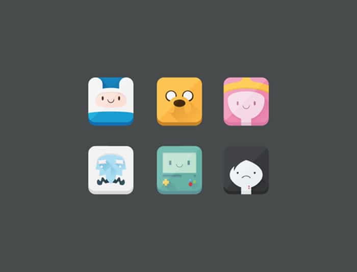 App-venture-Time-Icon-Set