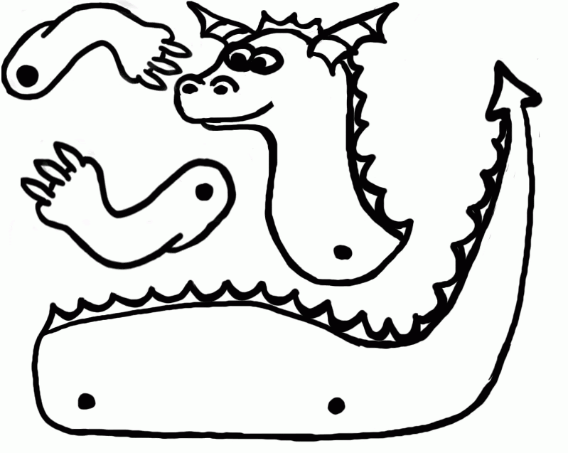 Chinese Dragon Printable - Coloring Home