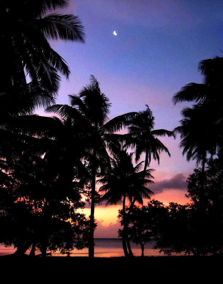 baie touho lever de lune