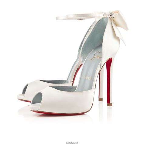 high heel christian louboutin footwear  bridal