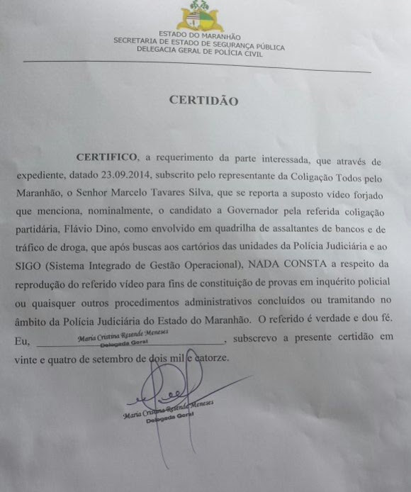 certidão