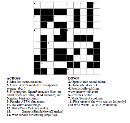 Easy Kids Crossword on Crossword Puzzle With Gfx Png