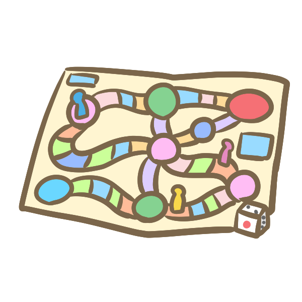 すごろくのイラスト かわいいフリー素材が無料のイラストレイン