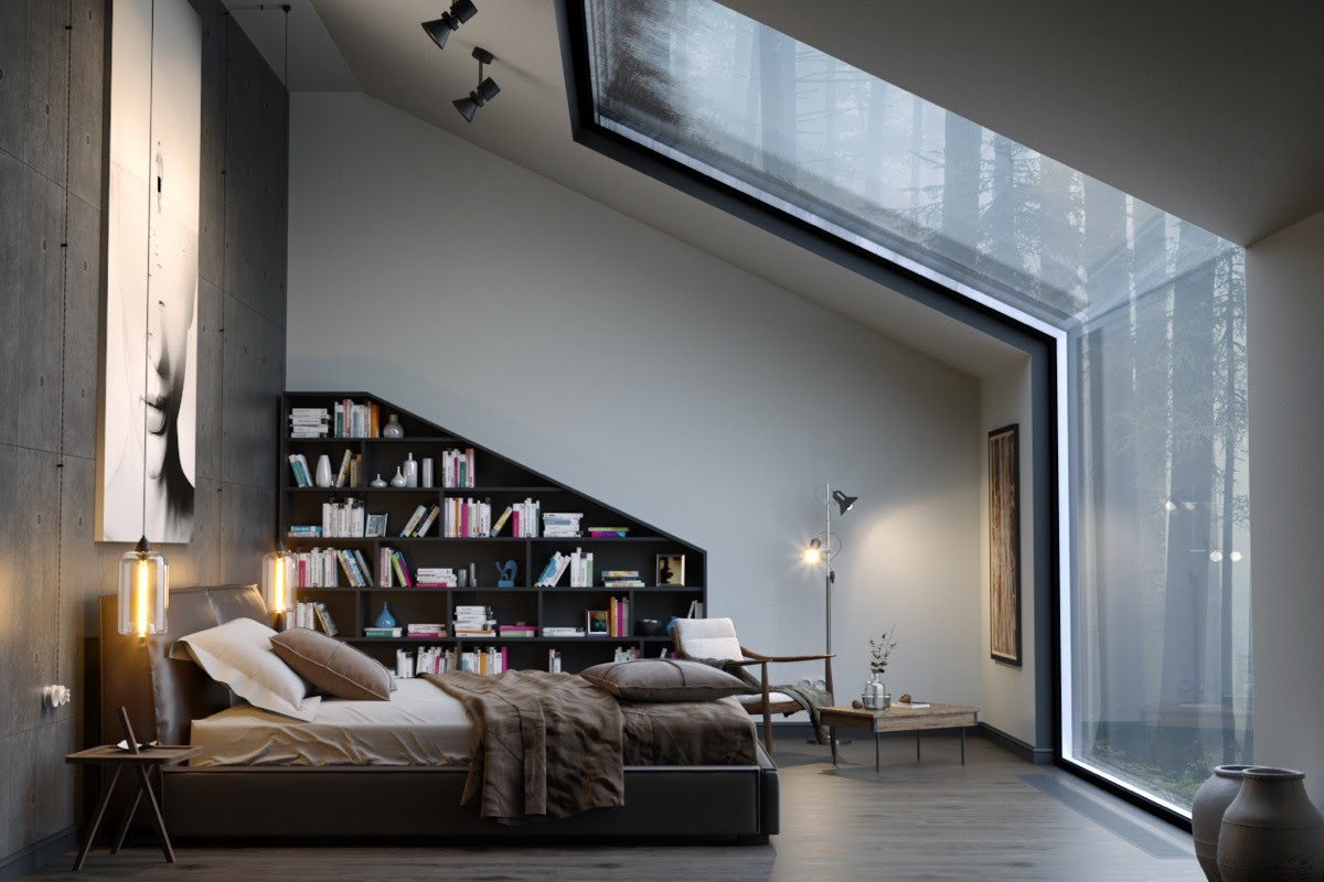 Bedrooms Bookshelves 22 Inspirational Examples For Those Who Love To Sleep Near Their Books