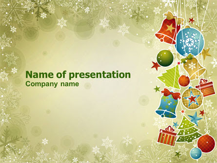 Christmas Holiday Theme Presentation Template for 