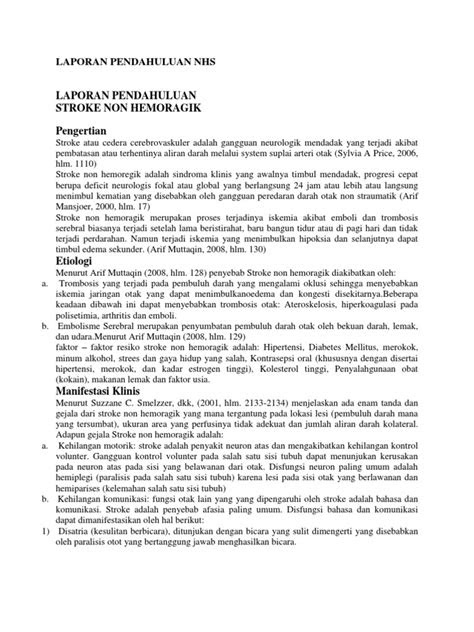 Laporan Pendahuluan Nhs