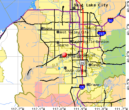West Jordan City Map West Jordan, Utah (UT 84081) profile: population, maps, real 