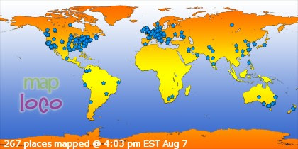 Profile Visitor Map - Click to view visits