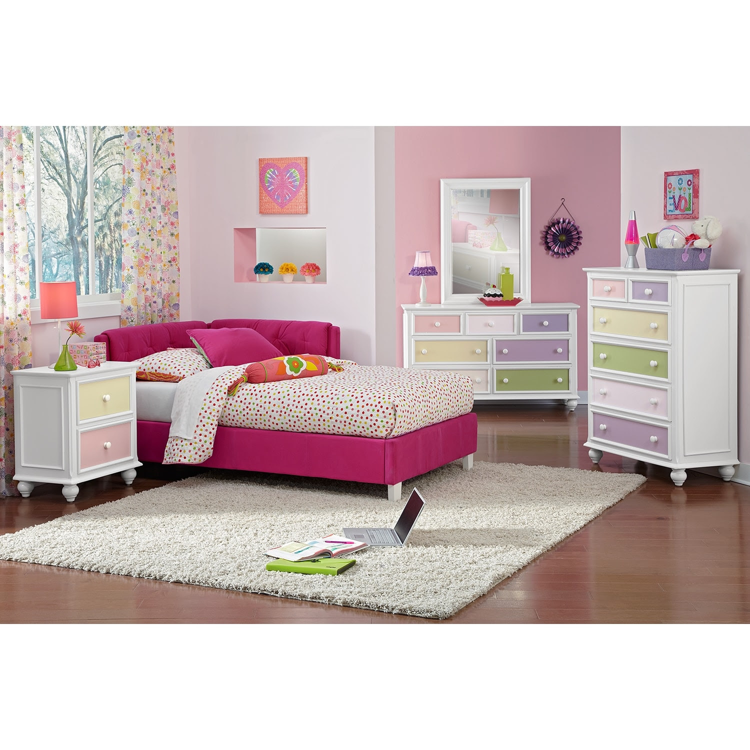 Kids Furniture-Jordan Twin Corner Bed