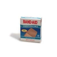 Band-Aid Adhesive Bandages, Sheer, Extra Large, One Size 10 sterile bandages