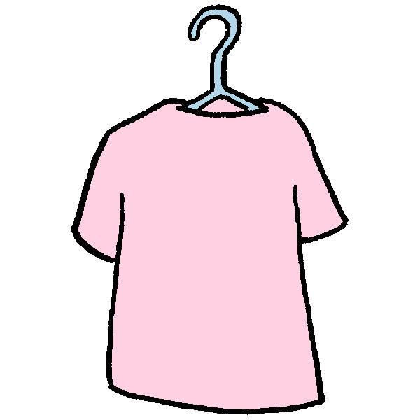 干してるtシャツのイラスト かわいいフリー素材が無料のイラストレイン