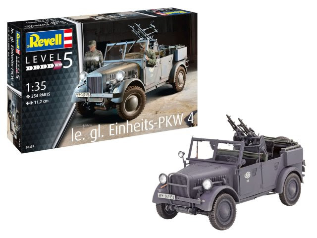 Revell 1/35 le. gl. Einheits-PKW 4 (03339) Colour Guide and Paint Conversion Chart 