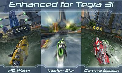 Screenshots of the Riptide GP for Android tablet, phone.