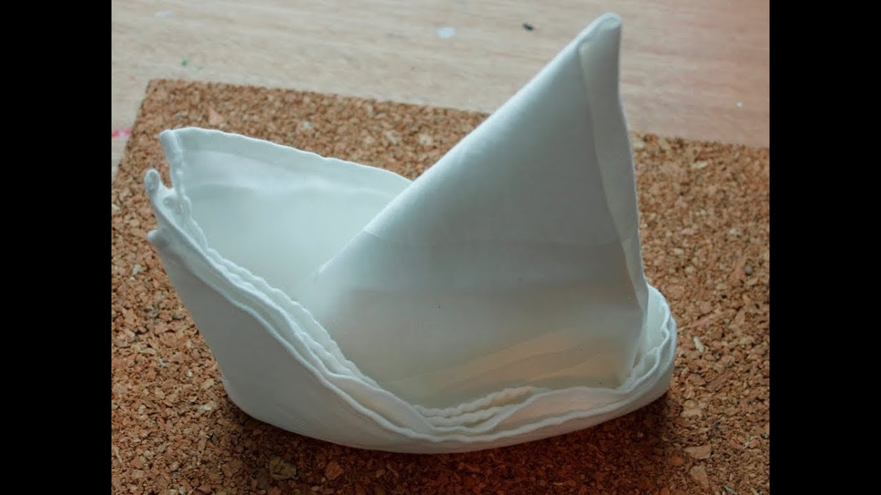 Napkin folding boat - origami with napkins - YouTube