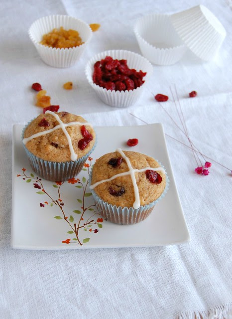 Hot cross muffins / Muffins hot cross