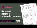 Numerar boletos en InDesign