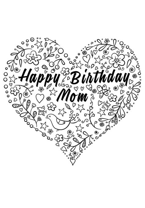  happy birthday mom coloring pages activity shelter