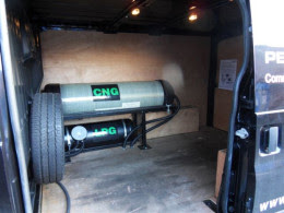 Ford Transit LPG/CNG Diesel Development Vehicle - Tanks