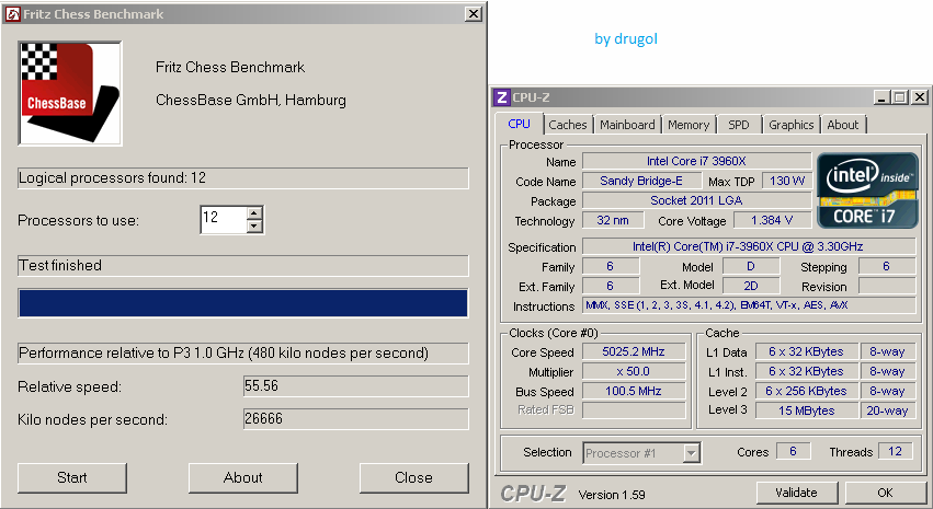 Fritz 9 Schachbenchmarks