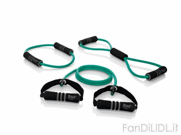 Set estensori Crivit Sports, prezzo 5,99 € per Al set
- Per rafforzare ...
