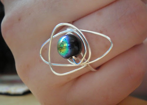 Wire and bead ring