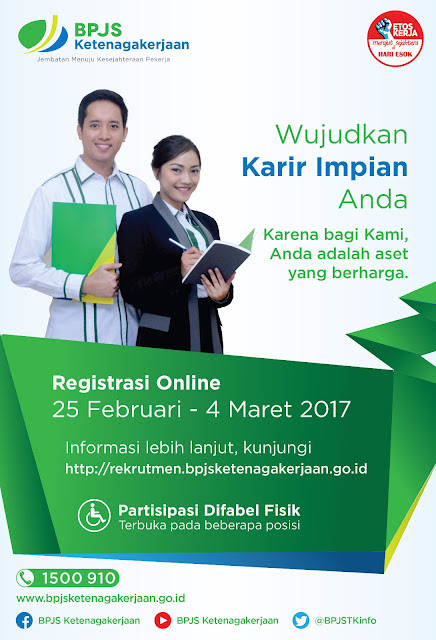 Rekrutmen BPJS Ketenaga Kerjaan 2017