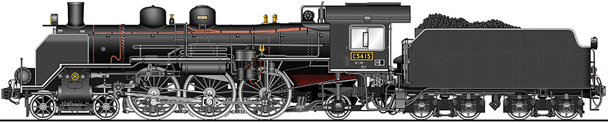 蒸気機関車イラスト集